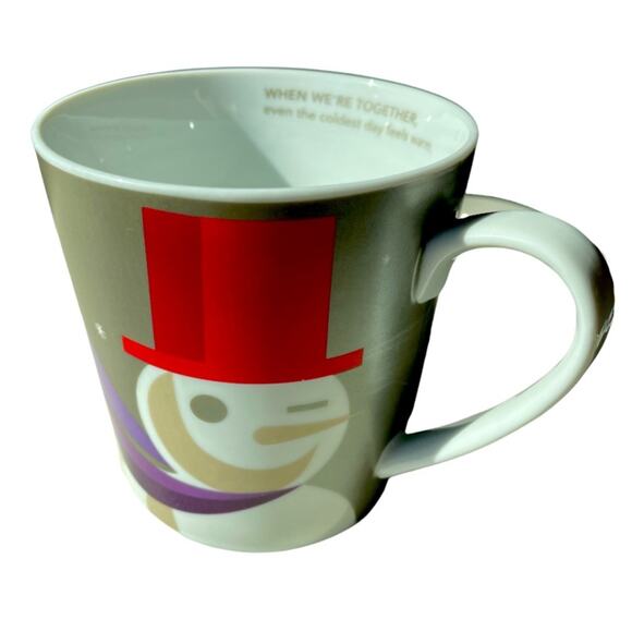 Starbucks Other - Starbucks 2011 Red Top Hat topped Snowman 16 Oz single beverage Mug collectible